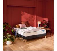 Ensemble Merinos matelas ressorts ensachés Cosy Lit, sommier Pencil ferme et pieds 80x200