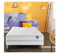 Ensemble Merinos Morning Routine - 580 Ressorts ensachés + Sommier Confort Ferme 140x200