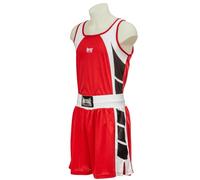 Metal Boxe Ensemble Shorts-Débardeur Adultes Boxe Tenue, Rouge, L Homme