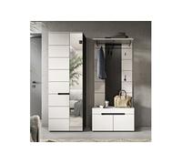 Ensemble meuble d'entré de 3 éléments décor blanc - KANUT