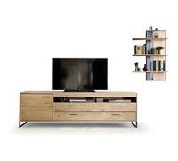 Ensemble Meuble en chêne noueux avec surface huilé -PEGANE- chêne G