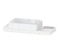 Ensemble meuble-lavabo Duravit Collection One D4800100 100 x 41 x 90 cm, avec console et structure en marbre poli.