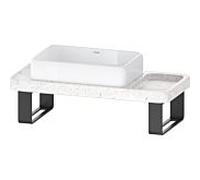 Ensemble meuble-lavabo Duravit Collection One D4800400 100 x 45 x 90 cm, avec console, support de console et structure en marbre poli.