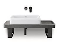 Ensemble meuble-lavabo Duravit Collection One D4800600 100 x 45 x 90 cm, avec console et support de console, finition polie Lavica