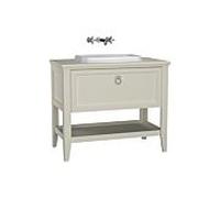 Vitra Valarte meuble vasque à encastrer 62200 98 x 52 x 87,5 cm, 2000 totale match2, corps ivoire mat / vasque blanc brillant