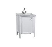 Ensemble meuble-lavabo VitrA Valarte 62150 64,5 x 53 x 88 cm, côté gauche, corps blanc mat/meuble-lavabo blanc brillant