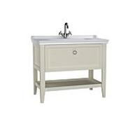 match0 Valarte meuble vasque 62185 99,5 x 53 x 88 cm, Vitra 2000 , corps ivoire mat / vasque blanc brillant