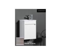 Ensemble meuble lave-mains et vasque Fresne Glacial - ARMOBANY MI4030F