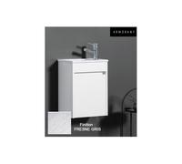 Ensemble meuble lave-mains et vasque Fresne Gris - ARMOBANY MI4013F