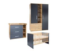 Ensemble meuble lit bébé Alessio Beige G