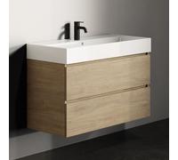 Ensemble Meuble Riho Spring Rise Lavabo 1 trou, 2 tiroirs, 1000mm Just Oak