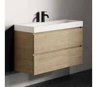 Ensemble Meuble Riho Spring Vow Lavabo 1 trou, 2 tiroirs, 1000x400mm Just Oak