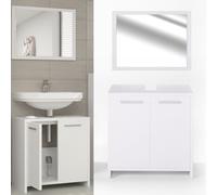 Ensemble meuble salle de bain - blanc, mat