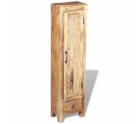 Ensemble Meuble Salle De Bain Bois De Manguier Avec Miroir Et 2 Armoires | Bois de manguier massif, fixations murales incluses, armoires 120 cm et 160 cm, évier intégré, salle de bain vintage
