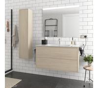 Ensemble meuble salle de bain Bois Naturel (Nordick) 1000 OPTIMUS - SALGAR 87869