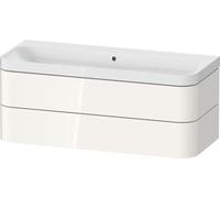 Ensemble Meuble Salle De Bain Duravit Happy D.2 Plus Lavabo, meuble c-shaped 2 tiroirs 1175mm Blanc brillant HP4349N22220000