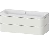 Ensemble Meuble Salle De Bain Duravit Happy D.2 Plus Lavabo, meuble c-shaped 2 tiroirs 1175mm Blanc Nordic satiné HP4349N39390000