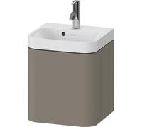 Ensemble Meuble Salle De Bain Duravit Happy D.2 Plus Lave-mains 1 trou, meuble c-shaped charnières droite 400mm Gris Pierre Satiné HP4344O92920000