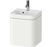 Ensemble Meuble Salle De Bain Duravit Happy D.2 Plus Lave-mains c-bonded 1 trou, charnières droite 400mm Blanc Satiné HP4634O36360000