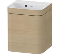 Ensemble Meuble Salle De Bain Duravit Happy D.2 Plus Lave-mains c-bonded, charnières droite 400mm Chêne Méditerranéen HP4634N71710000