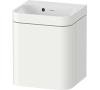 Ensemble Meuble Salle De Bain Duravit Happy D.2 Plus Lave-mains c-bonded, charnières gauche 400mm Blanc Satiné HP4633N36360000