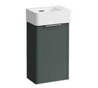 Ensemble Meuble Salle De Bain Laufen VAL Meuble Base 1 porte et lave-mains, 1 trou à droite 340x630x220mm Gris trafic