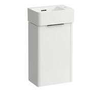 Ensemble Meuble Salle De Bain Laufen VAL Meuble Base 1 porte et lave-mains, 1 trou à droite 340x630x220mm Blanc brillant