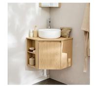 Ensemble meuble sous vasque d'angle SORRENTO + vasque blanche
