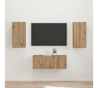 vidaXL Ensemble meuble TV 2 pcs Bois ancien Bois d'ingénierie