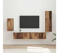 Ensemble meuble TV avec étagère 4 pc Bois d'ingénierie Meuble mural vidaXL vidaX