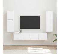 Ensemble meuble TV avec étagère 4 pc Bois d'ingénierie Mobilier moderne vidaXL v