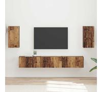 Ensemble meuble TV avec étagère 5 pc Bois d'ingénierie Meuble compact vidaXL vid