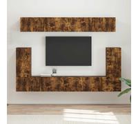 Ensemble meuble TV avec étagère 5 pc Bois d'ingénierie Unités modernes vidaXL vi