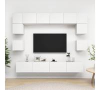 Ensemble meuble TV avec étagère 8 pc Bois d'ingénierie Meuble Monté vidaXL vidaX