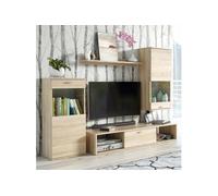 Ensemble Meuble TV Design "Rico" 180cm Naturel
