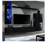 Ensemble Meuble TV Design "Switch II" 250cm Noir