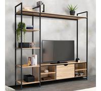 Ensemble Meuble Tv Detroit Avec Étagères Design Industriel