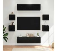 Ensemble meuble TV Montage mural avec porte Bois d'ingénierie Meuble de vidaXL v