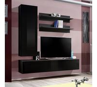 Meuble tv mural design "fly i" 170cm noir Noir G