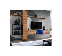 Ensemble Meuble TV "Switch V" 270cm Naturel & Noir