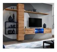 Ensemble Meuble TV "Switch V" 270cm Naturel & Noir Beige G