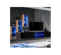 Ensemble Meuble TV "Switch XXII" 210cm Naturel & Noir