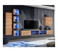 Ensemble meuble tv "switch xxvi" 320cm naturel
