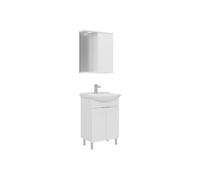 Ensemble Meuble Vasque avec Miroir Purus 55 - White - 55 x 50 x 83 cm