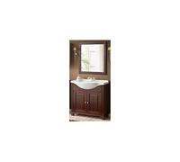 Ensemble meuble vasque + miroir - 85 cm - retro