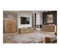 Ensemble Meubles de Salon Havana - Buffet Haut, Meuble TV, Buffet Bas - Design Moderne chêne et Noir