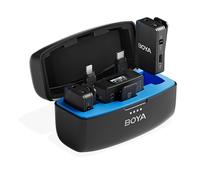 Ensemble microphone sans fil avec étui de chargement, 8 Go, 2,4 GHz, USB-C
