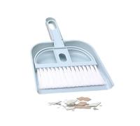 Ensemble Mini Balai et Pelle à poussière, Ensemble Petite Pelle à poussière | Main Petite brosse de nettoyage pour clavier de comptoir de bureau Bleu