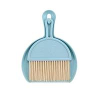 Ensemble Mini Balai et Pelle à poussière pour Clavier de Bureau (Bleue) | Pliant, suspendu, nidification minuscule nettoyage Wisk balai brosse Table miette balayeuse