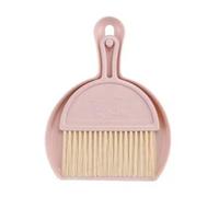 Ensemble Mini Balai et Pelle à poussière pour Clavier de Bureau (Rose) | Pliant, suspendu, nidification minuscule nettoyage Wisk balai brosse Table miette balayeuse